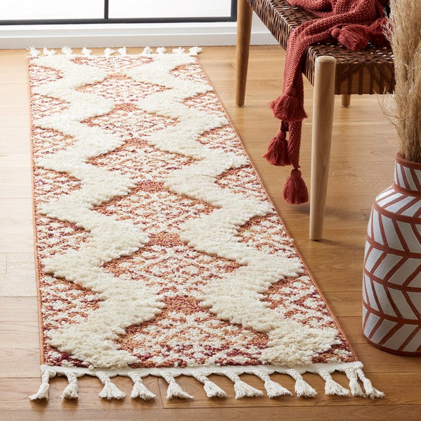 safavieh clearance moroccan tassel shag mts652p orange rug