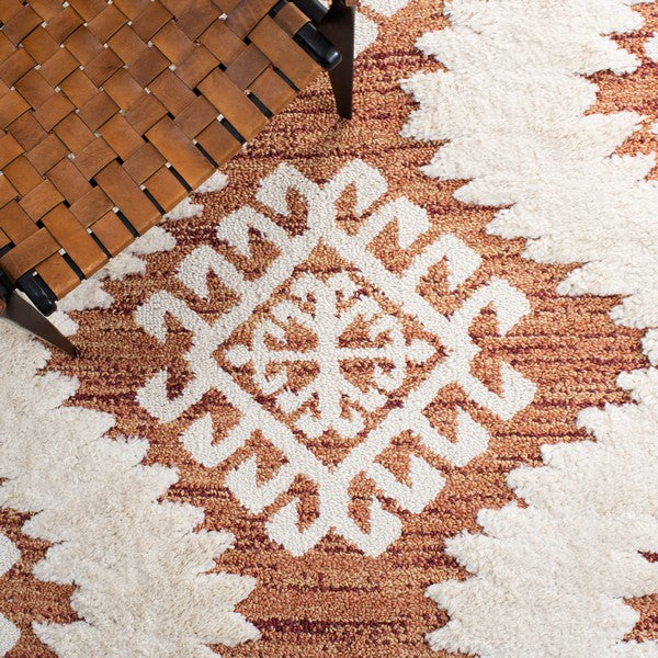 safavieh clearance moroccan tassel shag mts652p orange rug