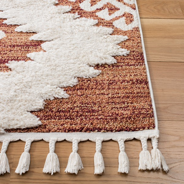 safavieh clearance moroccan tassel shag mts652p orange rug