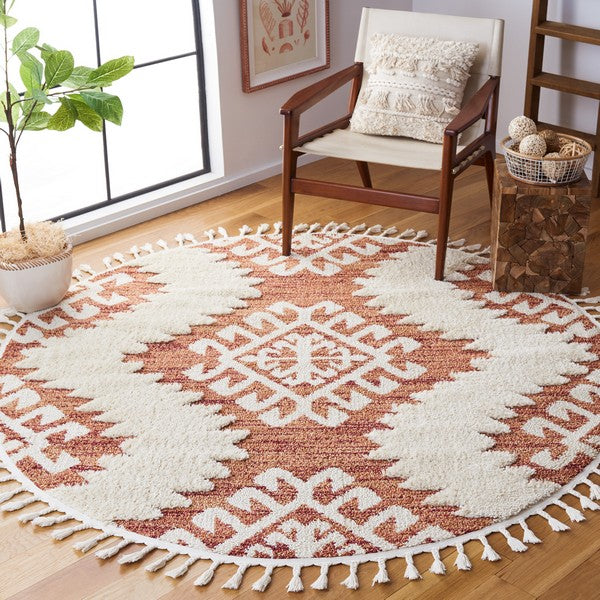 safavieh clearance moroccan tassel shag mts652p orange rug