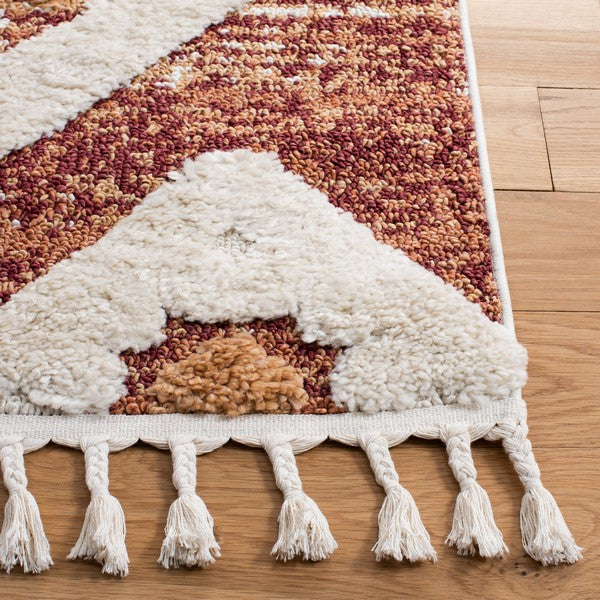 safavieh clearance moroccan tassel shag mts664p rust rug
