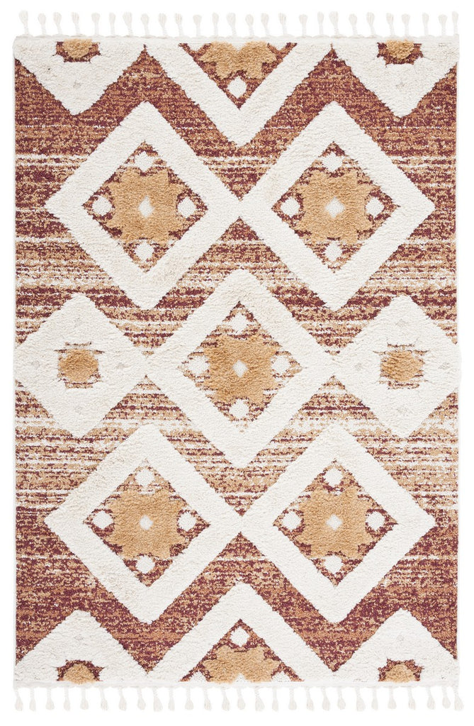 safavieh clearance moroccan tassel shag mts664p rust rug