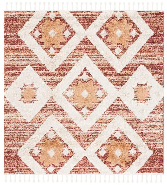 safavieh clearance moroccan tassel shag mts664p rust rug