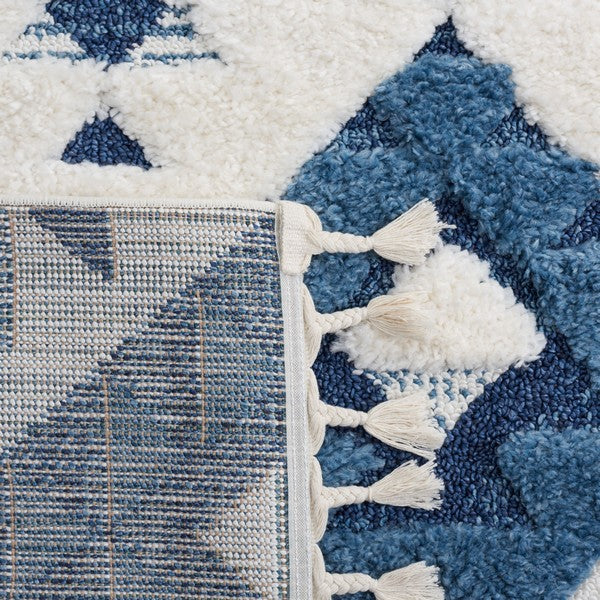 safavieh clearance moroccan tassel shag mts688m blue rug