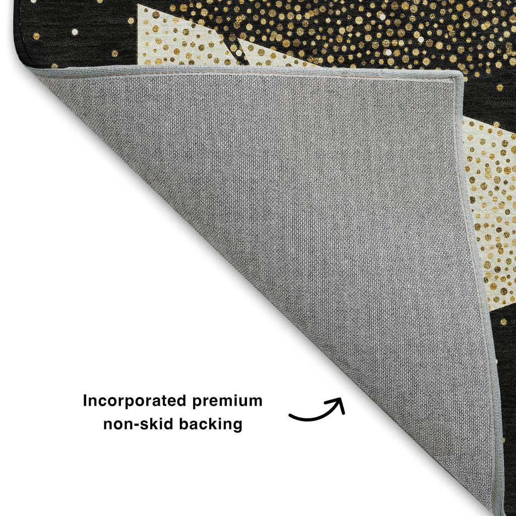 dalyn merry bright my11 black rug