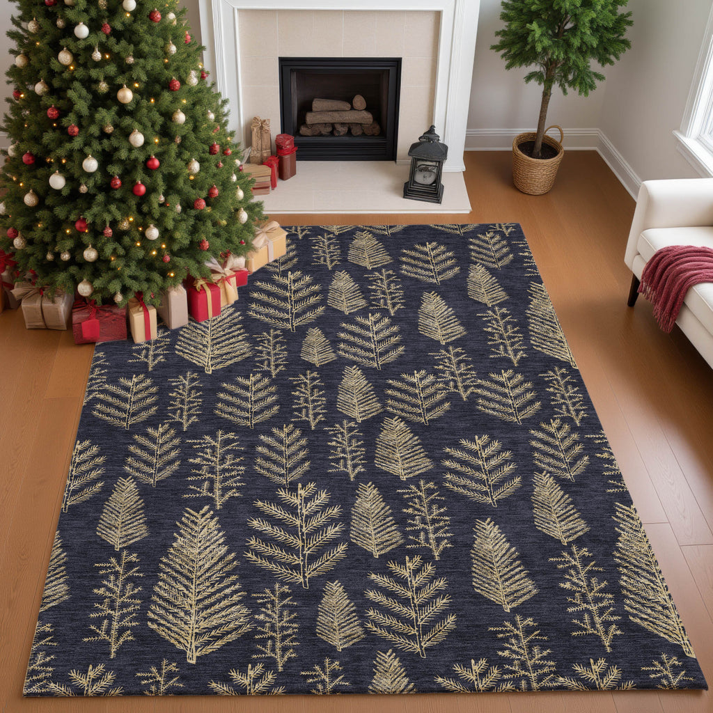 dalyn merry bright my21 black rug