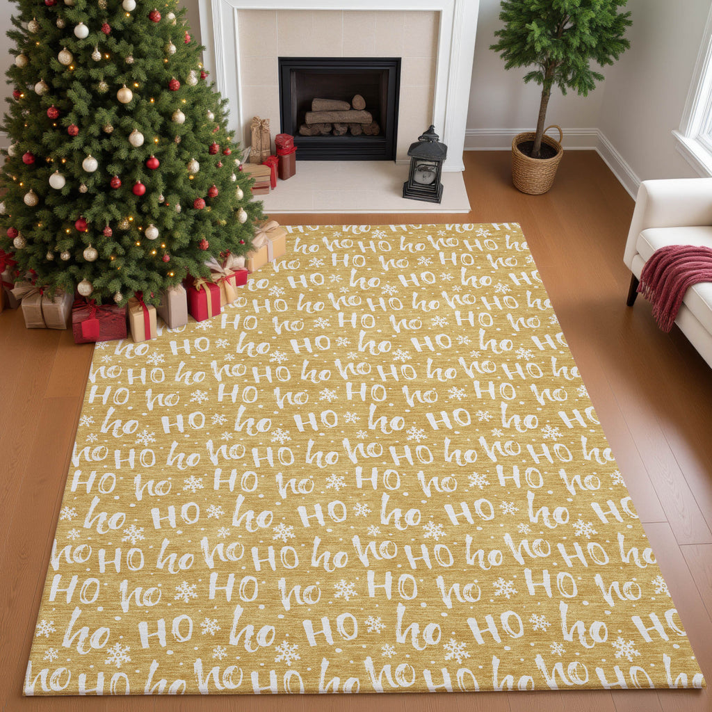 dalyn merry bright my22 gold rug