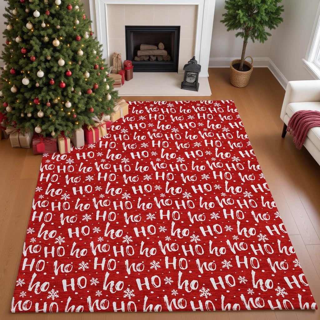 dalyn merry bright my22 red rug
