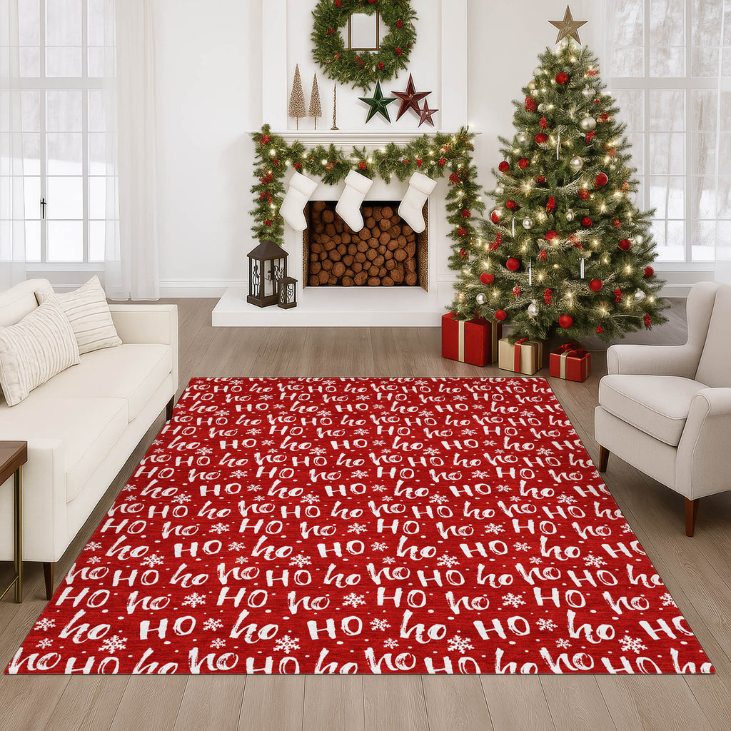 dalyn merry bright my22 red rug