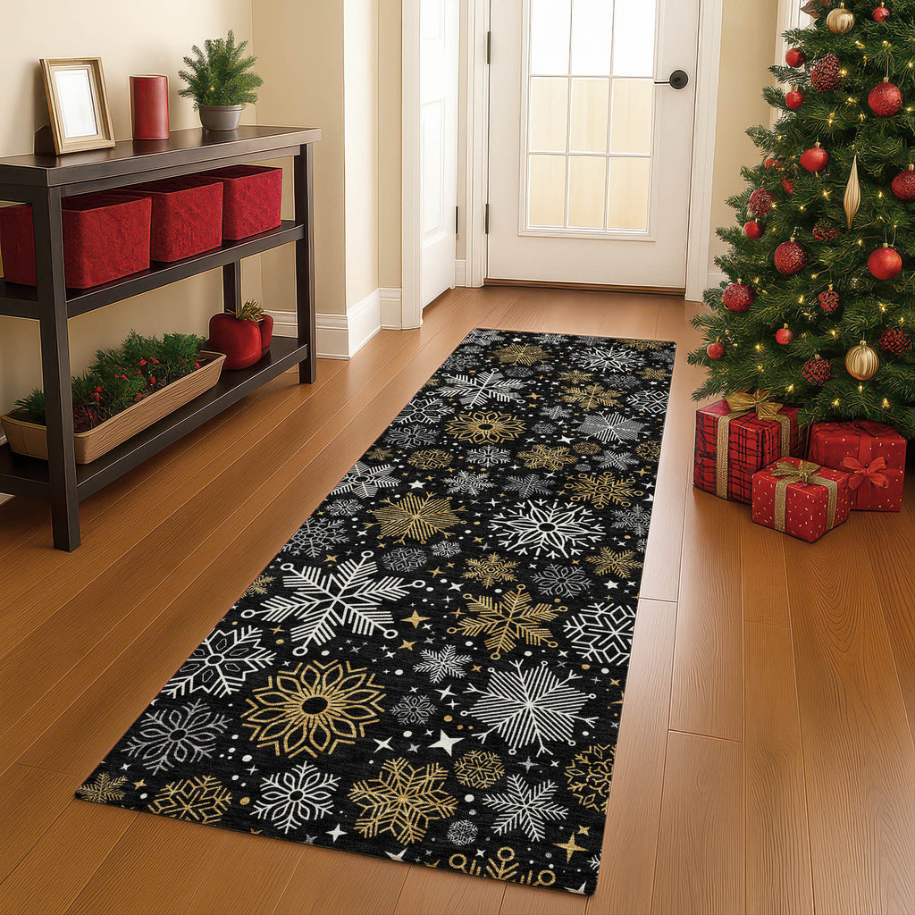 dalyn merry bright my25 black rug