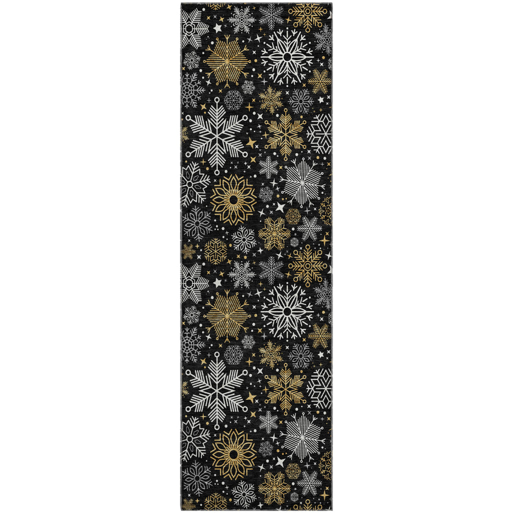 dalyn merry bright my25 black rug