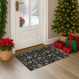 dalyn merry bright my25 black rug