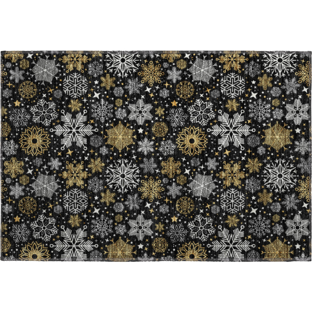 dalyn merry bright my25 black rug