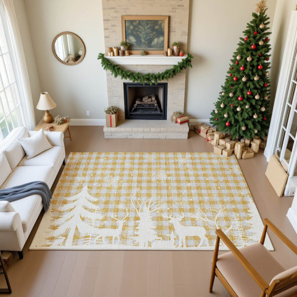 dalyn merry bright my26 gold rug