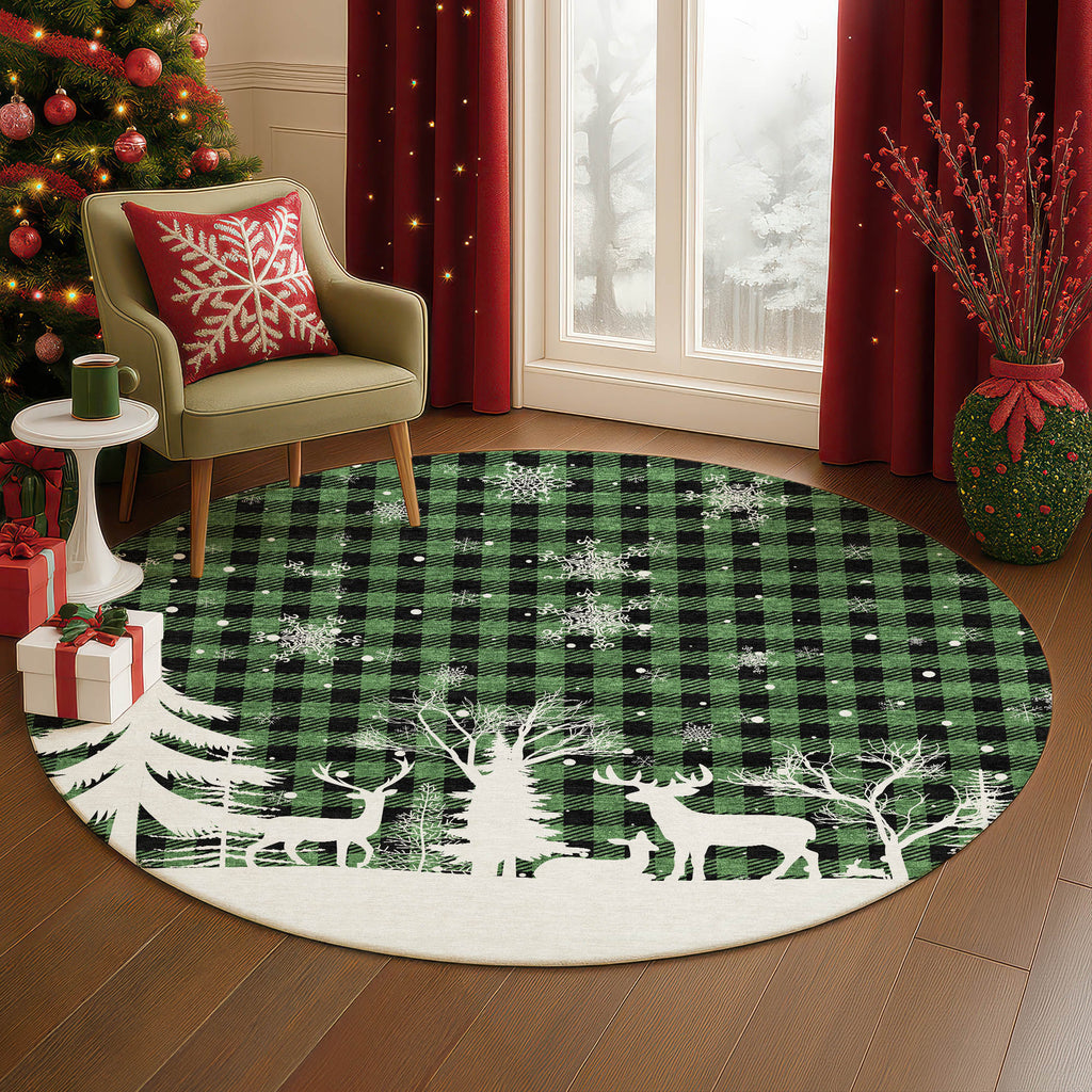 dalyn merry bright my26 green rug