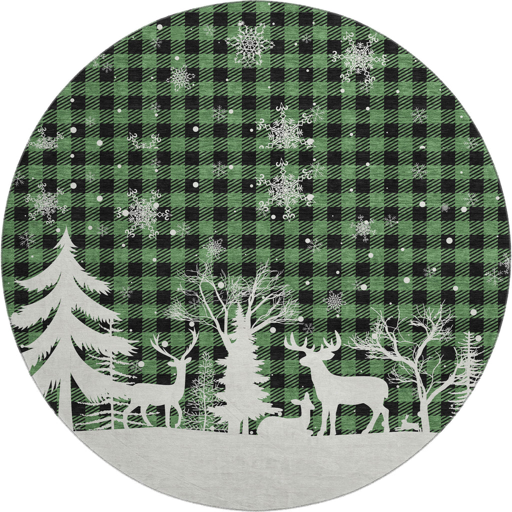 dalyn merry bright my26 green rug