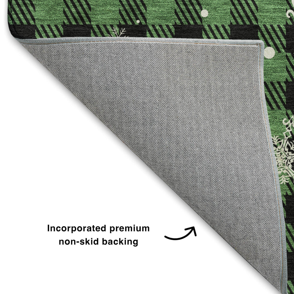 dalyn merry bright my26 green rug