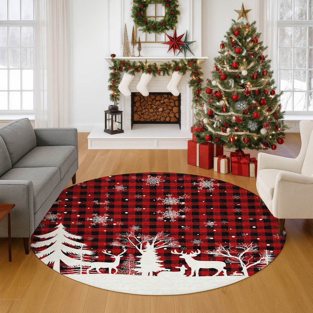 dalyn merry bright my26 red rug