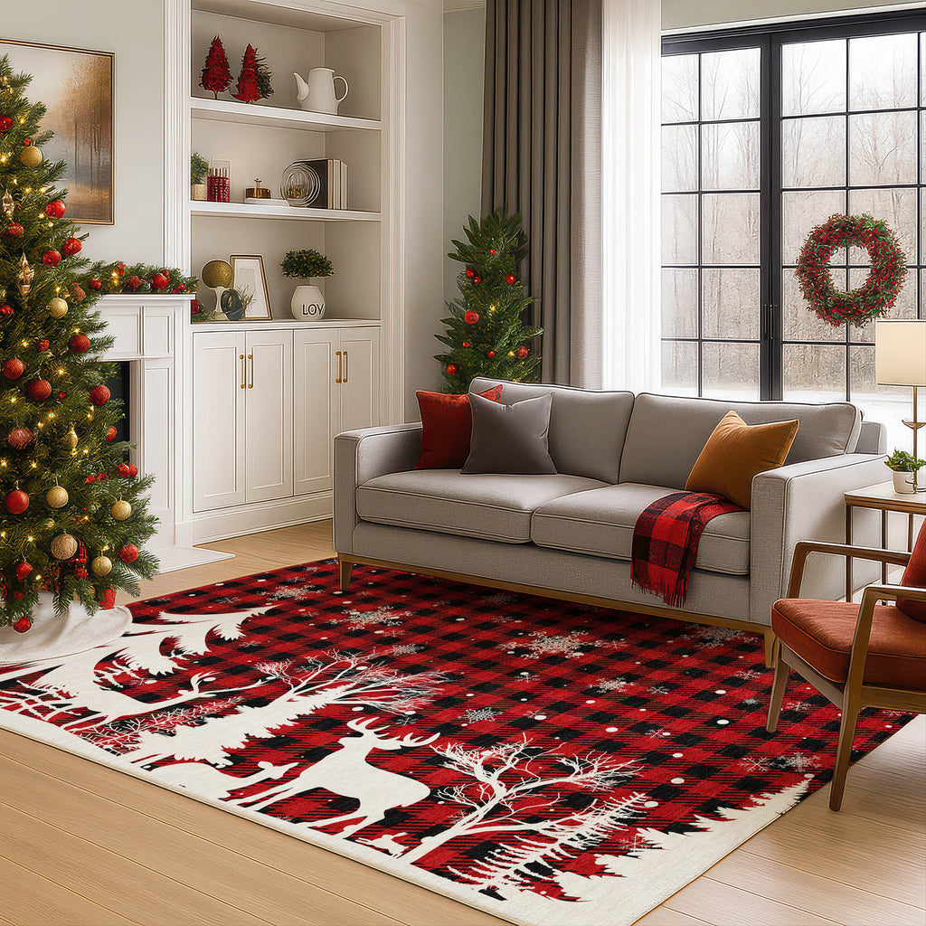 dalyn merry bright my26 red rug