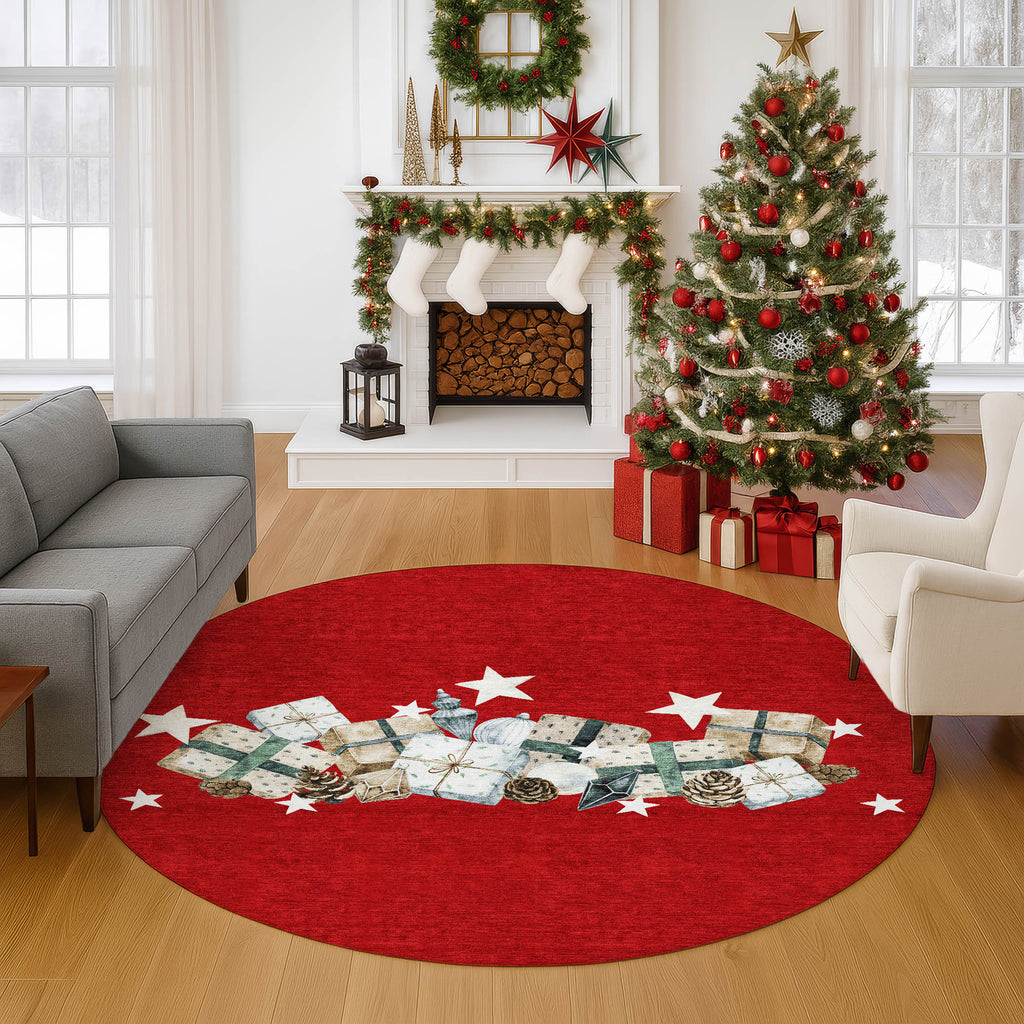 dalyn merry bright my27 red rug
