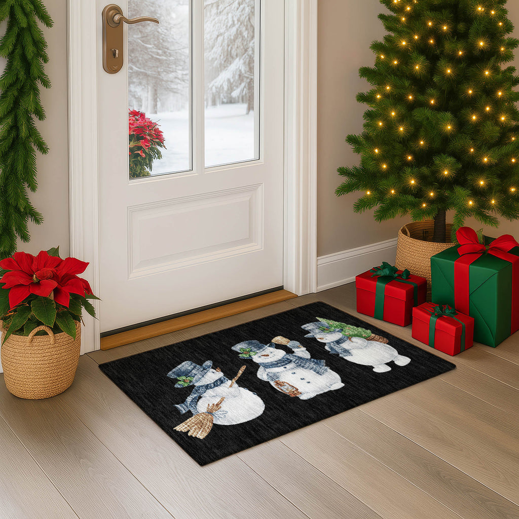 dalyn merry bright my28 black rug