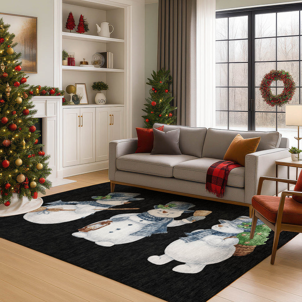 dalyn merry bright my28 black rug