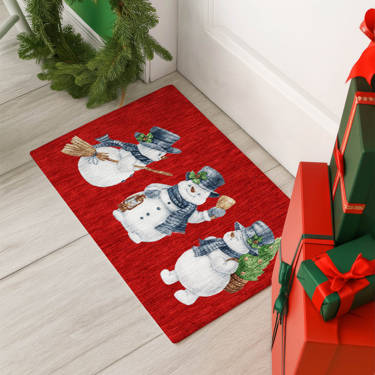 dalyn merry bright my28 red rug