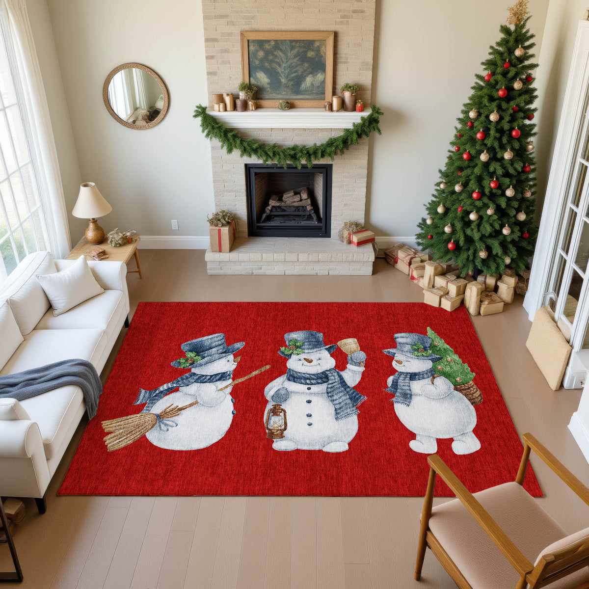 dalyn merry bright my28 red rug