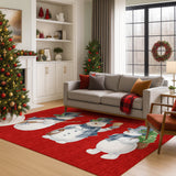 dalyn merry bright my28 red rug