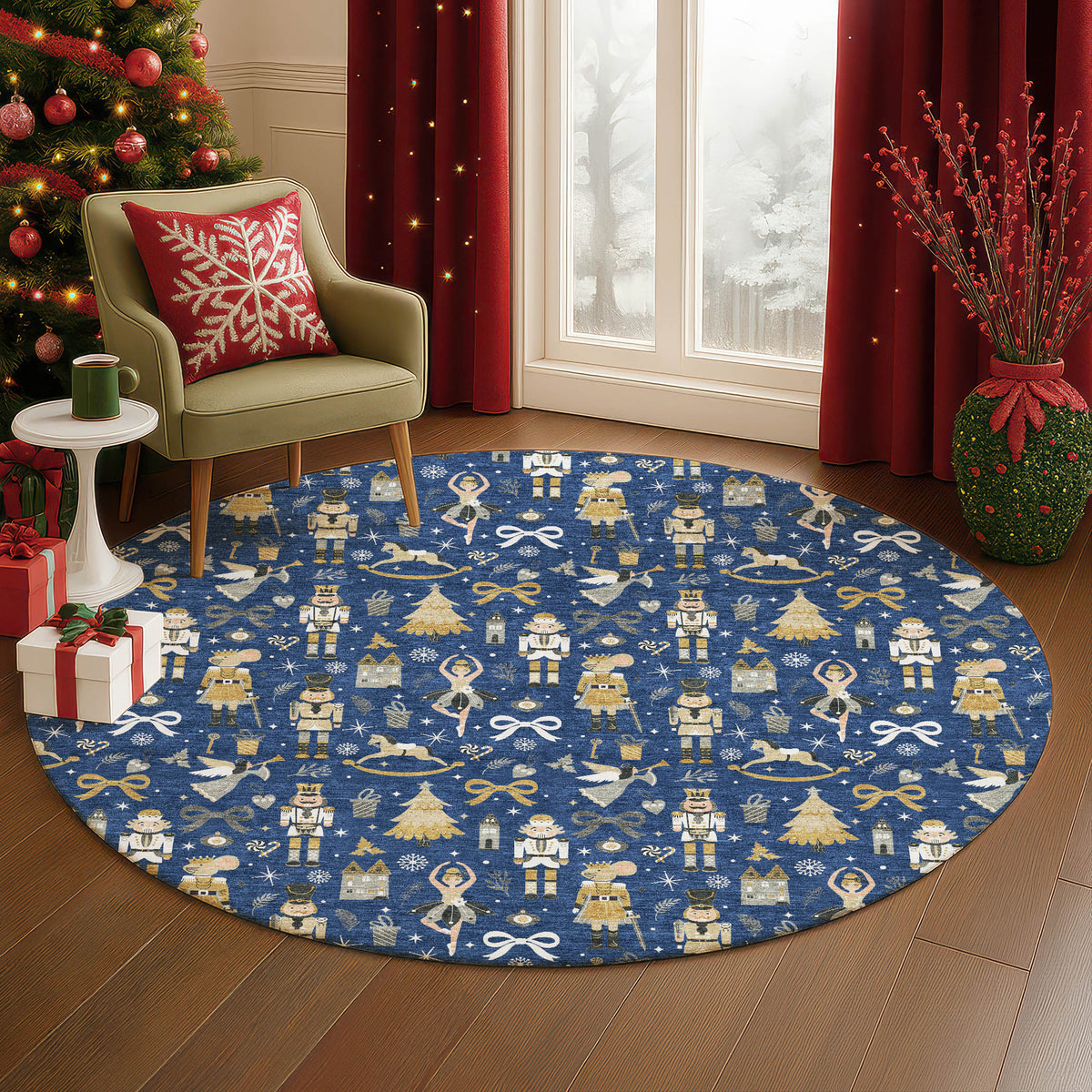 dalyn merry bright my29 navy rug