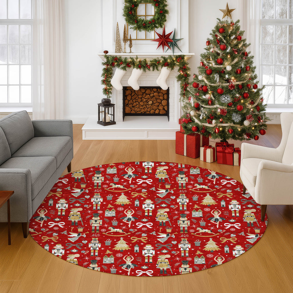 dalyn merry bright my29 red rug