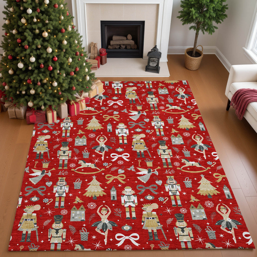dalyn merry bright my29 red rug