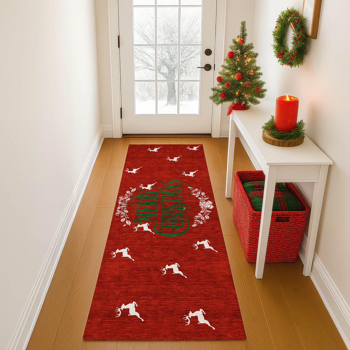 dalyn merry bright my6 red rug
