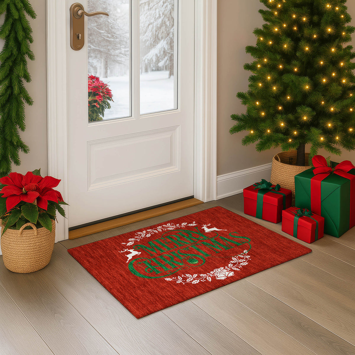 dalyn merry bright my6 red rug
