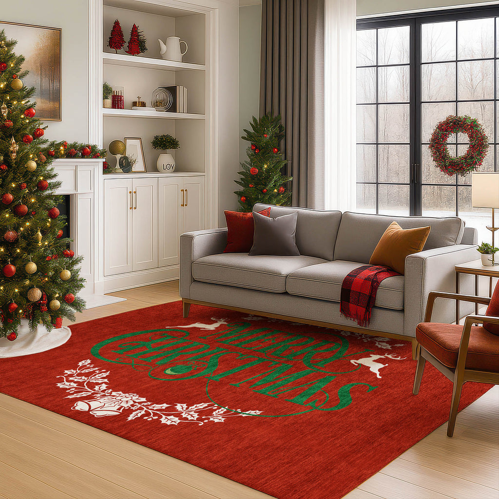 dalyn merry bright my6 red rug