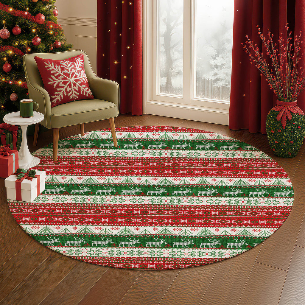 dalyn merry bright my9 red rug