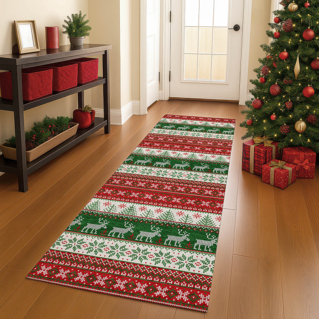 dalyn merry bright my9 red rug