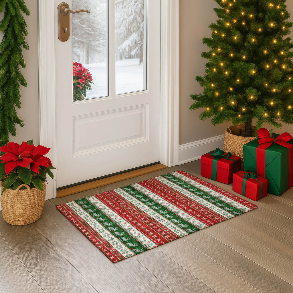 dalyn merry bright my9 red rug