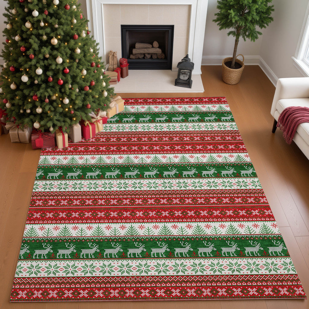 dalyn merry bright my9 red rug