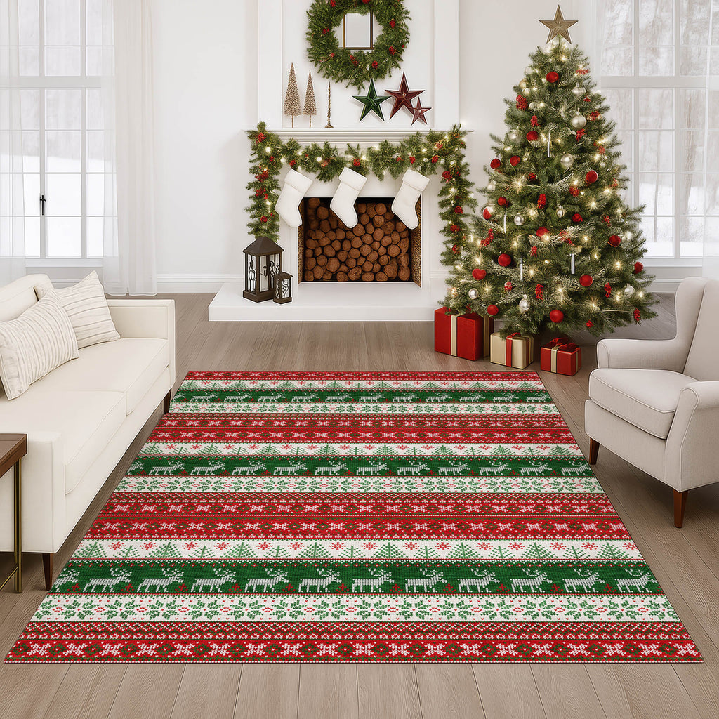 dalyn merry bright my9 red rug