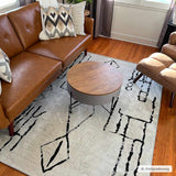 Hauteloom Maguyam MAGU Black Machine Made Polyester Rug