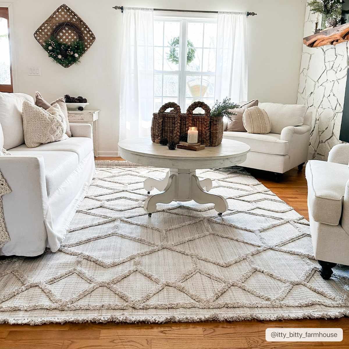 Hauteloom Malilinao MLLUH Cream Machine Made Polyester Rug
