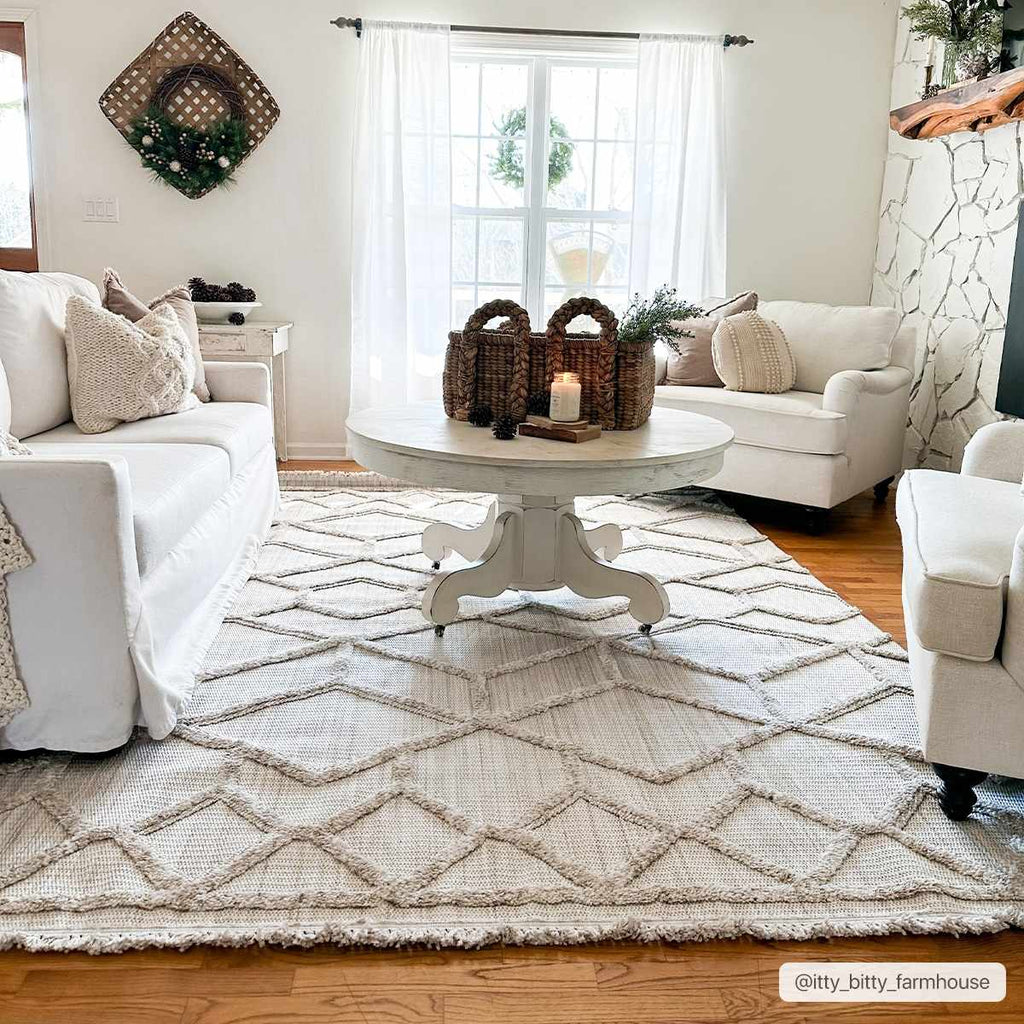 Hauteloom Malilinao MLLUH Cream Machine Made Polyester Rug