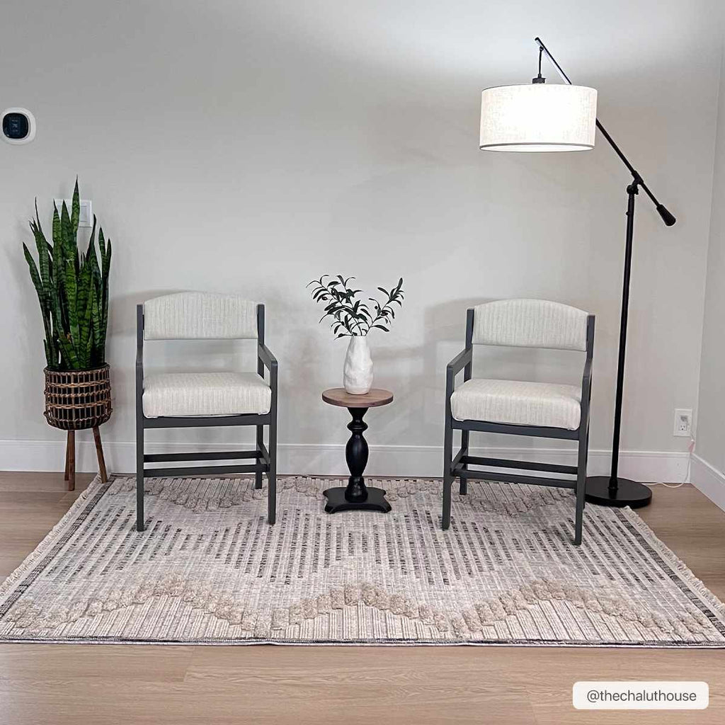 Hauteloom Maulawin MAULA Charcoal Machine Made Polyester Rug