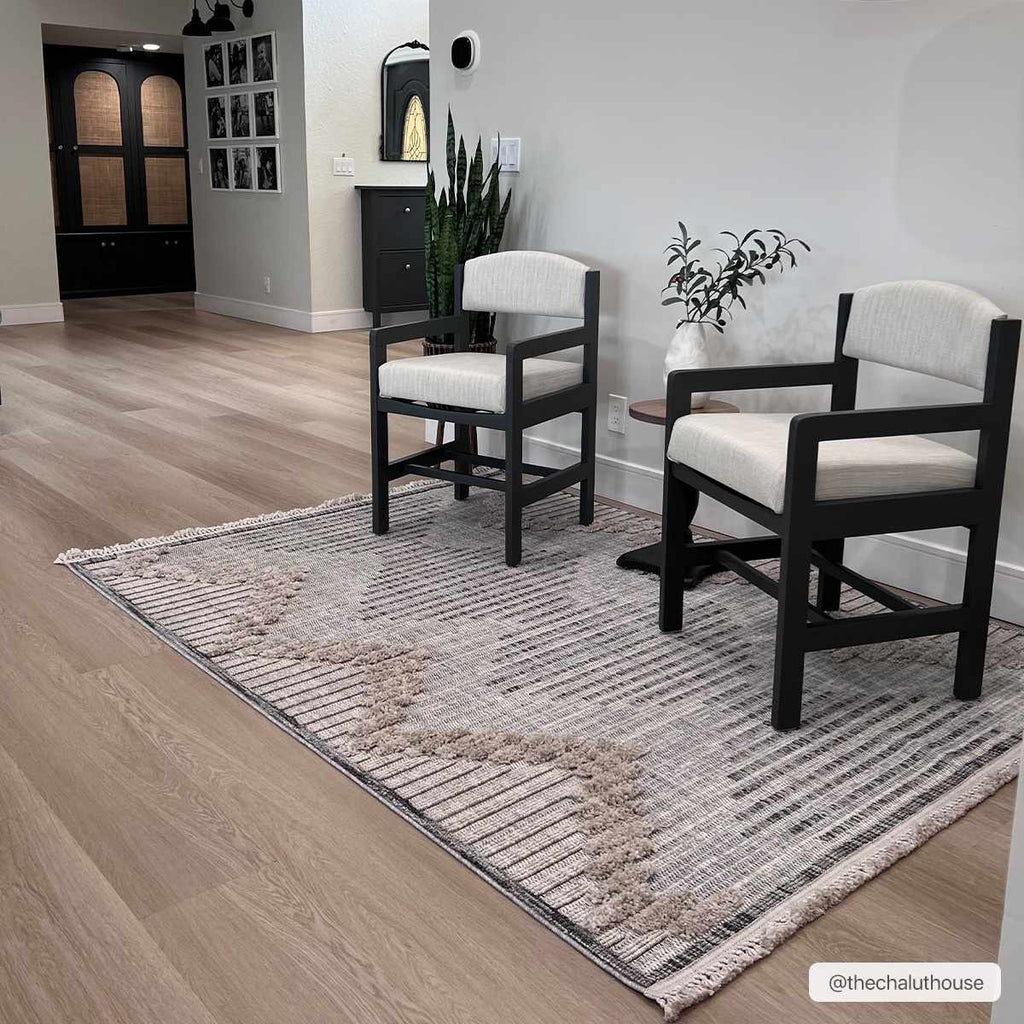 Hauteloom Maulawin MAULA Charcoal Machine Made Polyester Rug