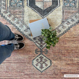 Hauteloom Medinah MDNDK Dark Brown Machine Made Chenille-Polyester Rug