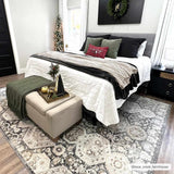 Hauteloom Minoa MINOA Black Machine Made Polypropylene Rug