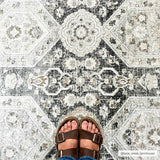 Hauteloom Minoa MINOA Black Machine Made Polypropylene Rug