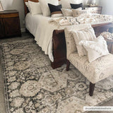 Hauteloom Minoa MINOA Black Machine Made Polypropylene Rug