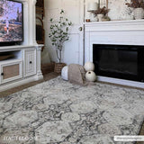 Hauteloom Minoa MINOA Black Machine Made Polypropylene Rug